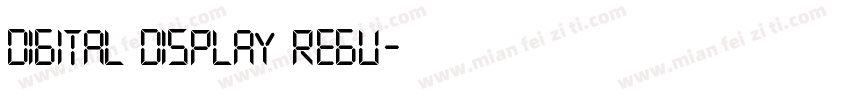 Digital Display Regu字体转换